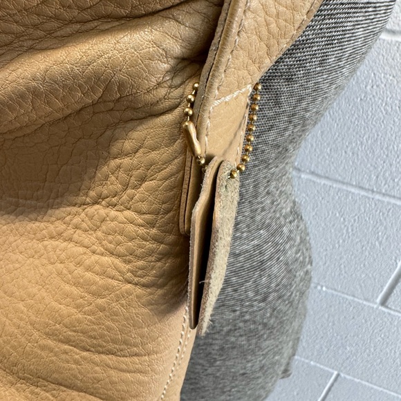 Coach Leather Shoulder Bag in Taupe - Picture 3 of 11